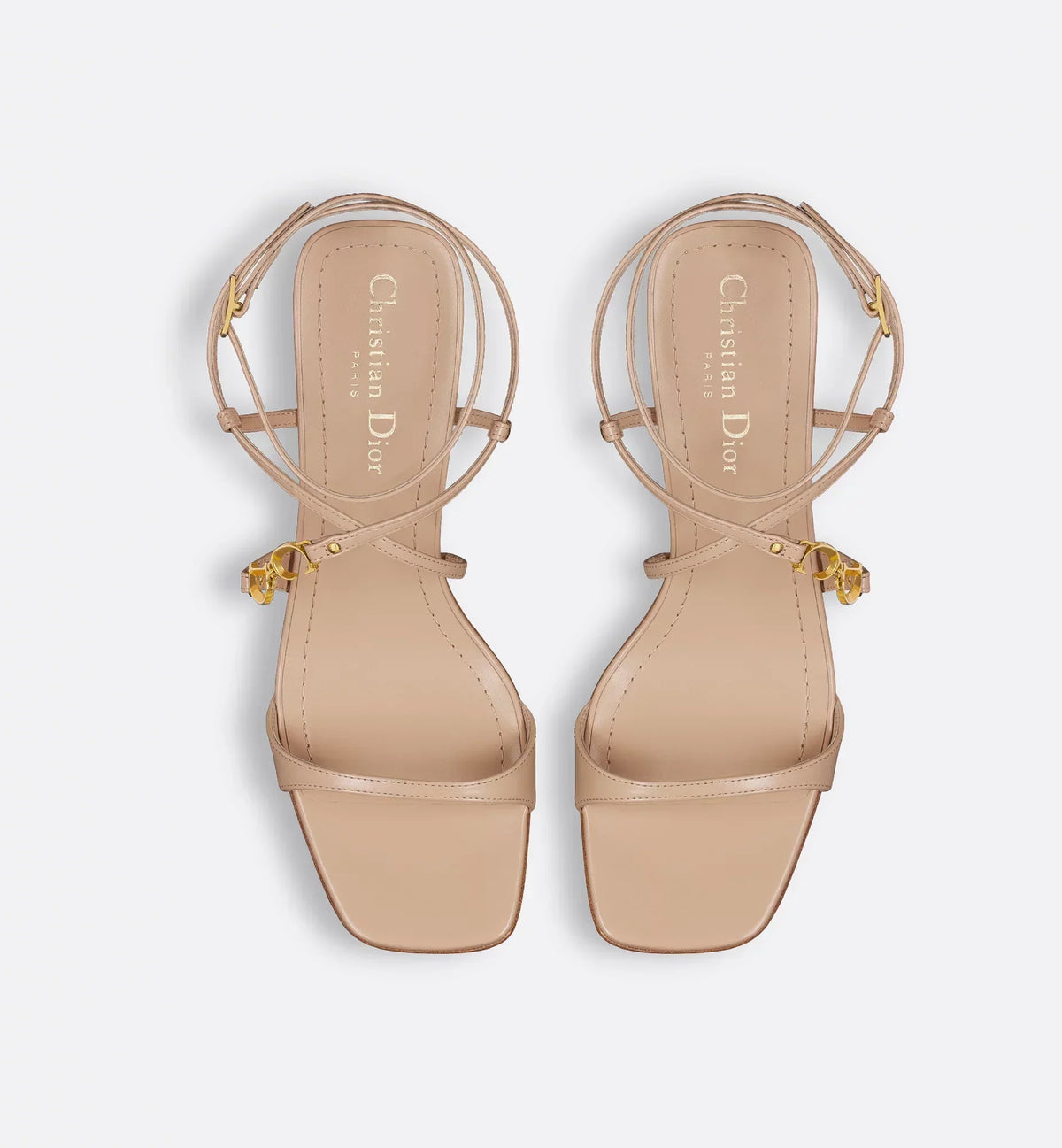 C'est Heeled Modern Sandal – completed by an 8-cm (3) cylindrical heel and square toe, the jeweled sandal will – LUX VERSE Luxury Designer Fashion Outlet