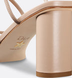 C'est Heeled Modern Sandal – completed by an 8-cm (3) cylindrical heel and square toe, the jeweled sandal will – LUX VERSE Luxury Designer Fashion Outlet