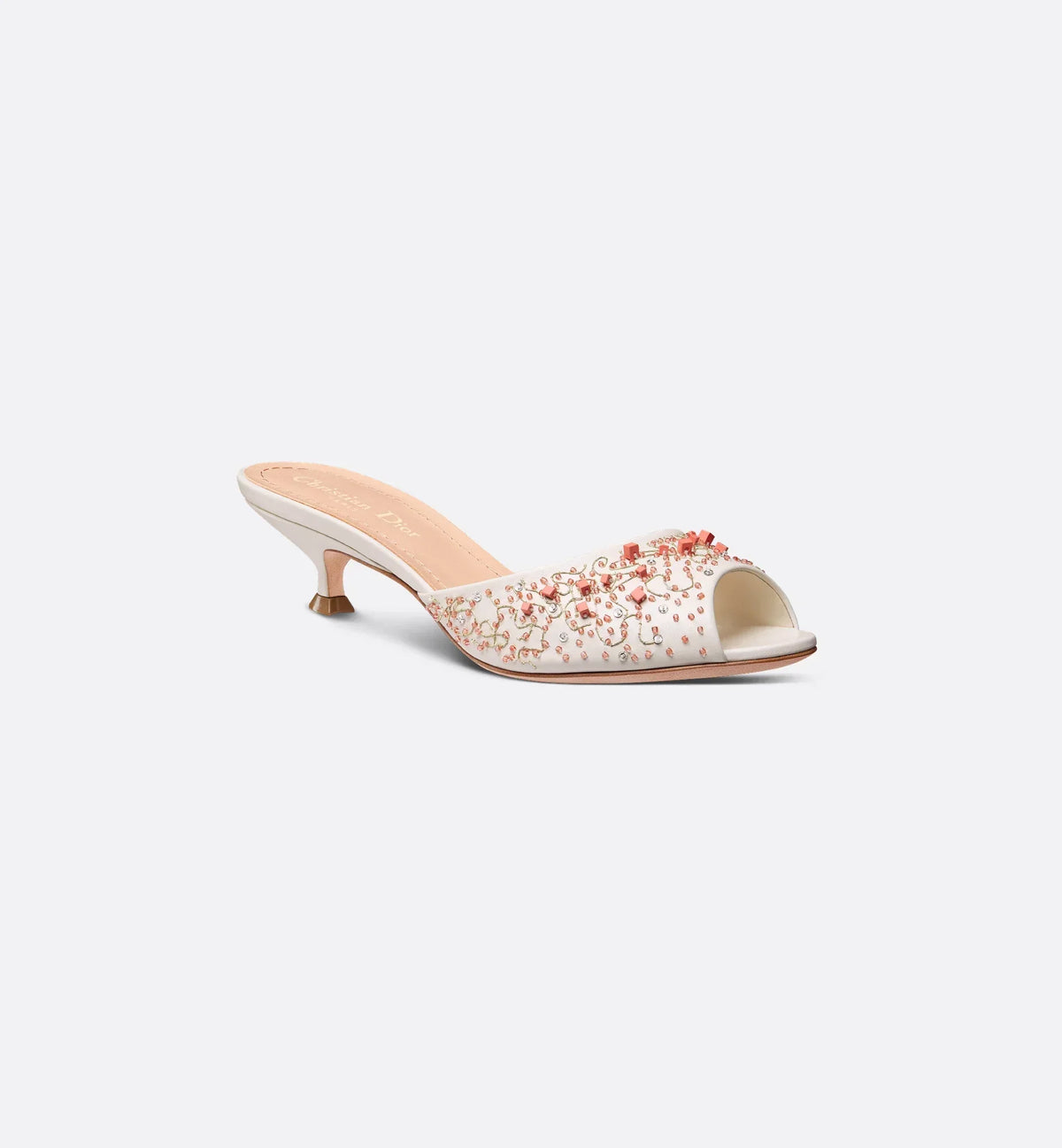 D-Dream Heeled Coral Beads Slide – part of the capsule, the D-Dream heeled slide has a sophisticated, retro aesthetic – LUX VERSE Luxury Designer Fashion Outlet