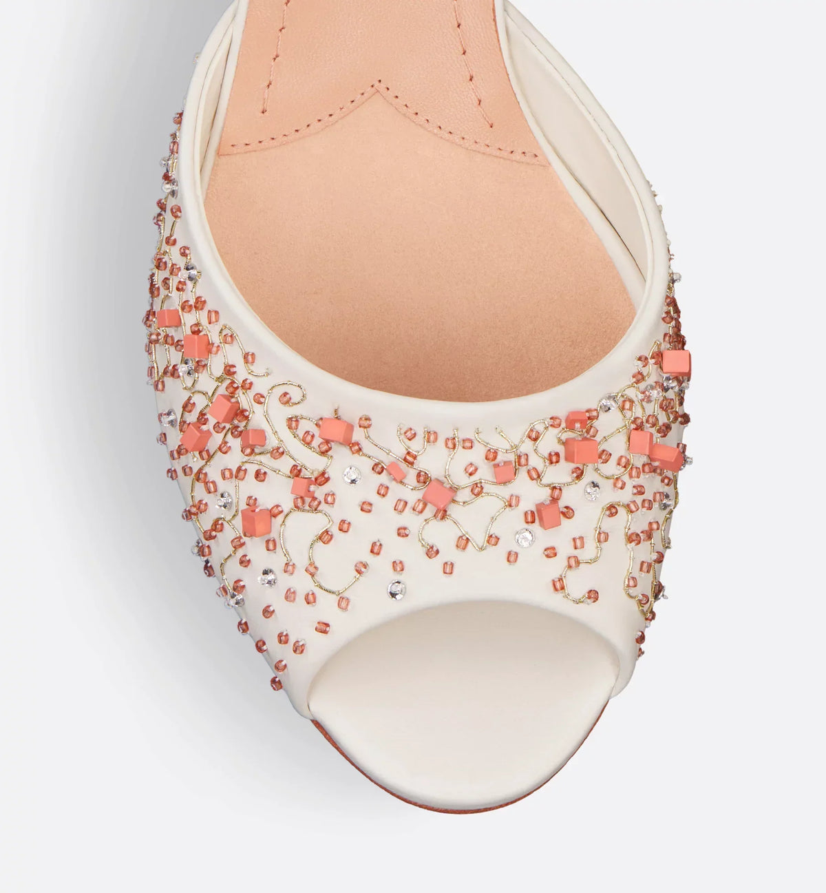 D-Dream Heeled Coral Beads Slide – part of the capsule, the D-Dream heeled slide has a sophisticated, retro aesthetic – LUX VERSE Luxury Designer Fashion Outlet