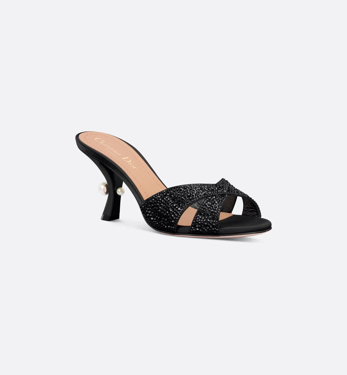 Tribales Heeled Slide Suede Goatskin – the Tribales heeled slide displays couture appeal – LUX VERSE Luxury Designer Fashion Outlet