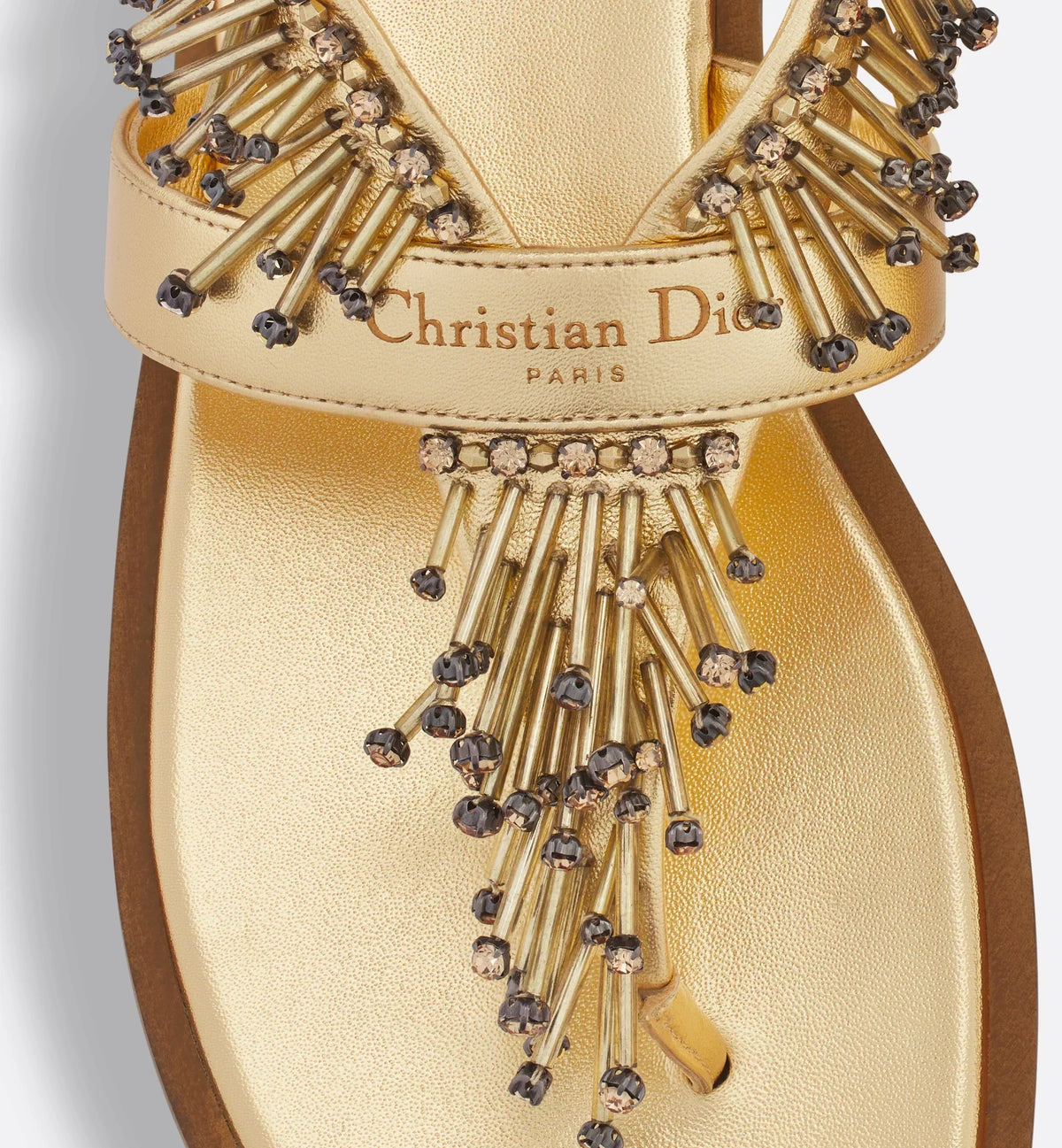 Eclat Thong Lambskin Sandal – unveiled at the Autumn-Winter 2024-2025 Fashion Show, the new Eclat thong sandal is – LUX VERSE Luxury Designer Fashion Outlet