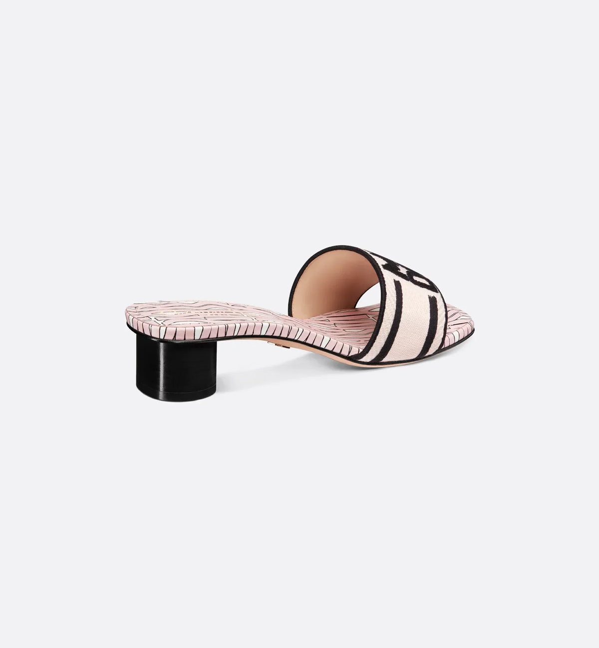 Dway Heeled Slide Pale Pink – the Dway heeled slide showcases the collection's hallmark pale pink Miss Allover – LUX VERSE Luxury Designer Fashion Outlet