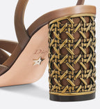 Icon Heeled Sandal – the camel calfskin crisscrossing straps are complemented by the 8-cm (3) Graphic – LUX VERSE Luxury Designer Fashion Outlet