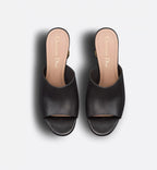Heeled Slide – the black calfskin upper is elevated by the 8-cm (3) Graphic Cannage cylindrical – LUX VERSE Luxury Designer Fashion Outlet