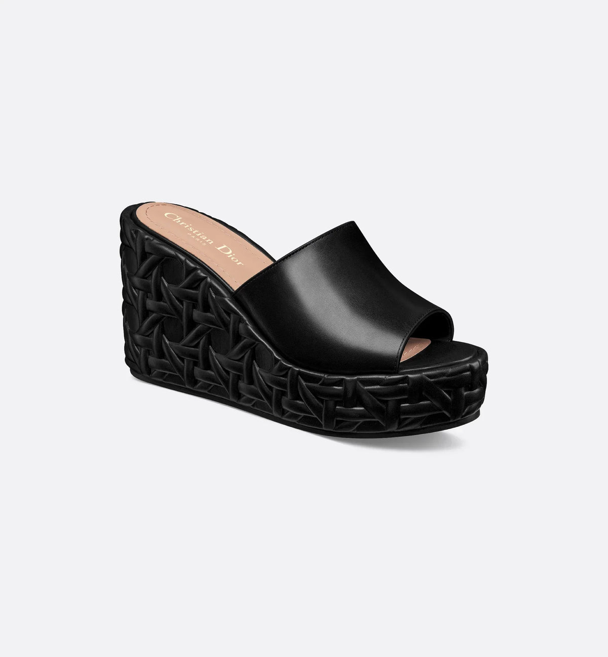 Wedge Slide – adorned with a gold-finish metal CD signature on the back, the wedge slide can be – LUX VERSE Luxury Designer Fashion Outlet