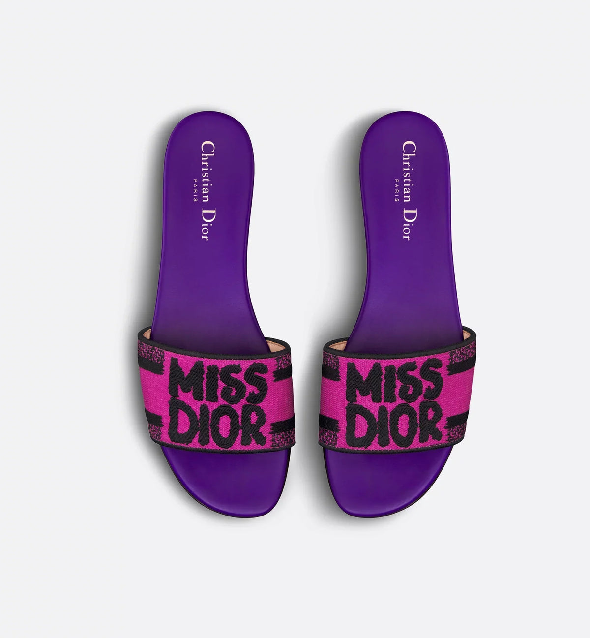 Dway Leather Slide – the shoe can be paired with other Miss Graffiti creations – LUX VERSE Luxury Designer Fashion Outlet