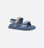Cannage Denim Sandal – the sandal presents a modern silhouette revisited in blue denim with Cannage – LUX VERSE Luxury Designer Fashion Outlet