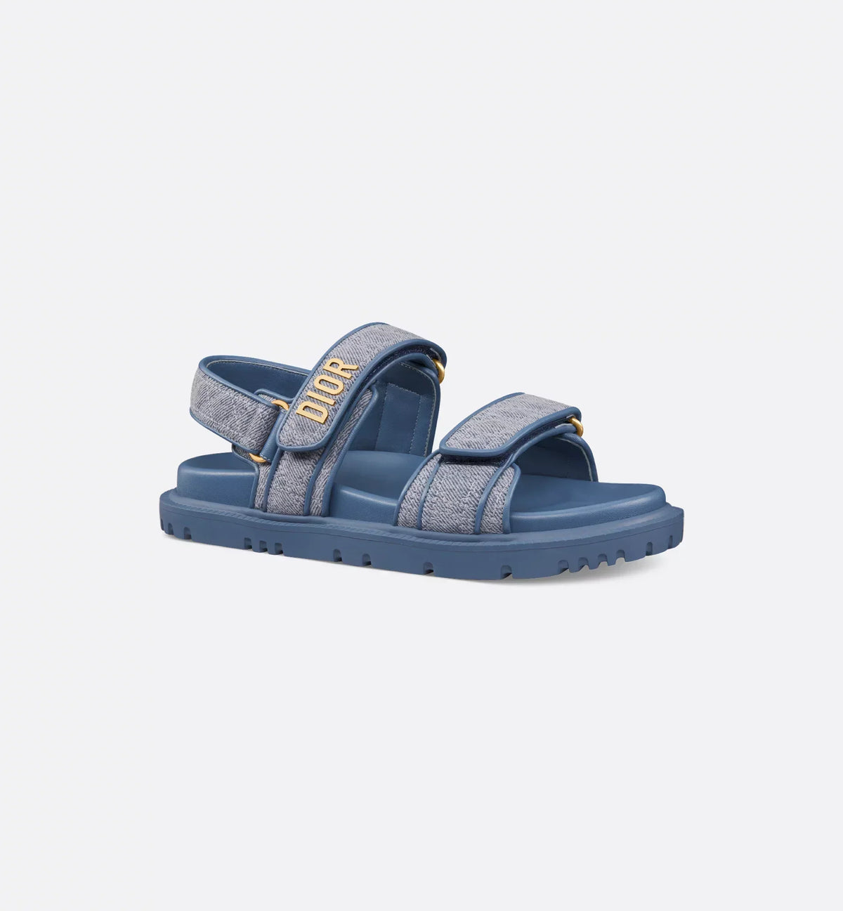 Cannage Denim Sandal – the sandal presents a modern silhouette revisited in blue denim with Cannage – LUX VERSE Luxury Designer Fashion Outlet