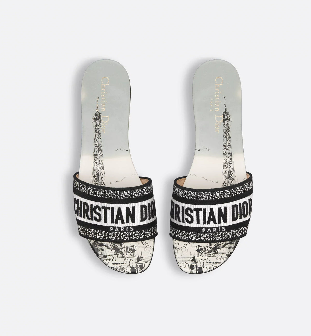 Dway Slip-On emblematic Slide – the upper has an embroidered Christian Paris signature for an instantly recognizable – LUX VERSE Luxury Designer Fashion Outlet