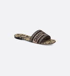 Dway Ultimate Slide – the Dway slide is a hallmark and timeless style featuring the beige and black – LUX VERSE Luxury Designer Fashion Outlet