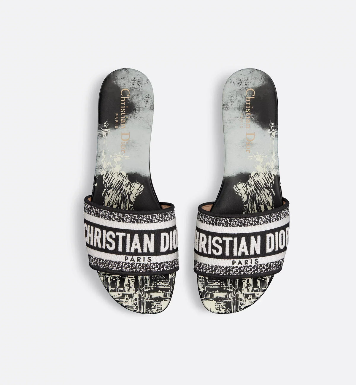 Dway Luxe Casual Slide – the upper has an embroidered Christian Paris signature for an instantly recognizable – LUX VERSE Luxury Designer Fashion Outlet