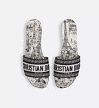 Dway Slip-On Comfort Slide – the shoe can be paired with other Paris Allover creations from the collection – LUX VERSE Luxury Designer Fashion Outlet