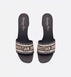 Dway Heeled Embroidered Slide – the slide, with its 4 cm (1.5) block heel, lends a modern touch to any look – LUX VERSE Luxury Designer Fashion Outlet