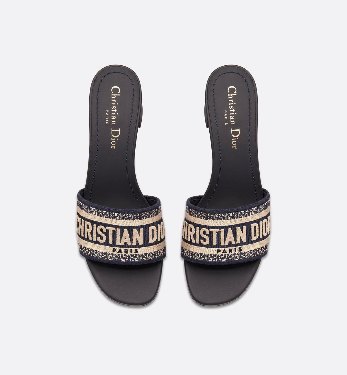 Dway Heeled Embroidered Slide – the slide, with its 4 cm (1.5) block heel, lends a modern touch to any look – LUX VERSE Luxury Designer Fashion Outlet