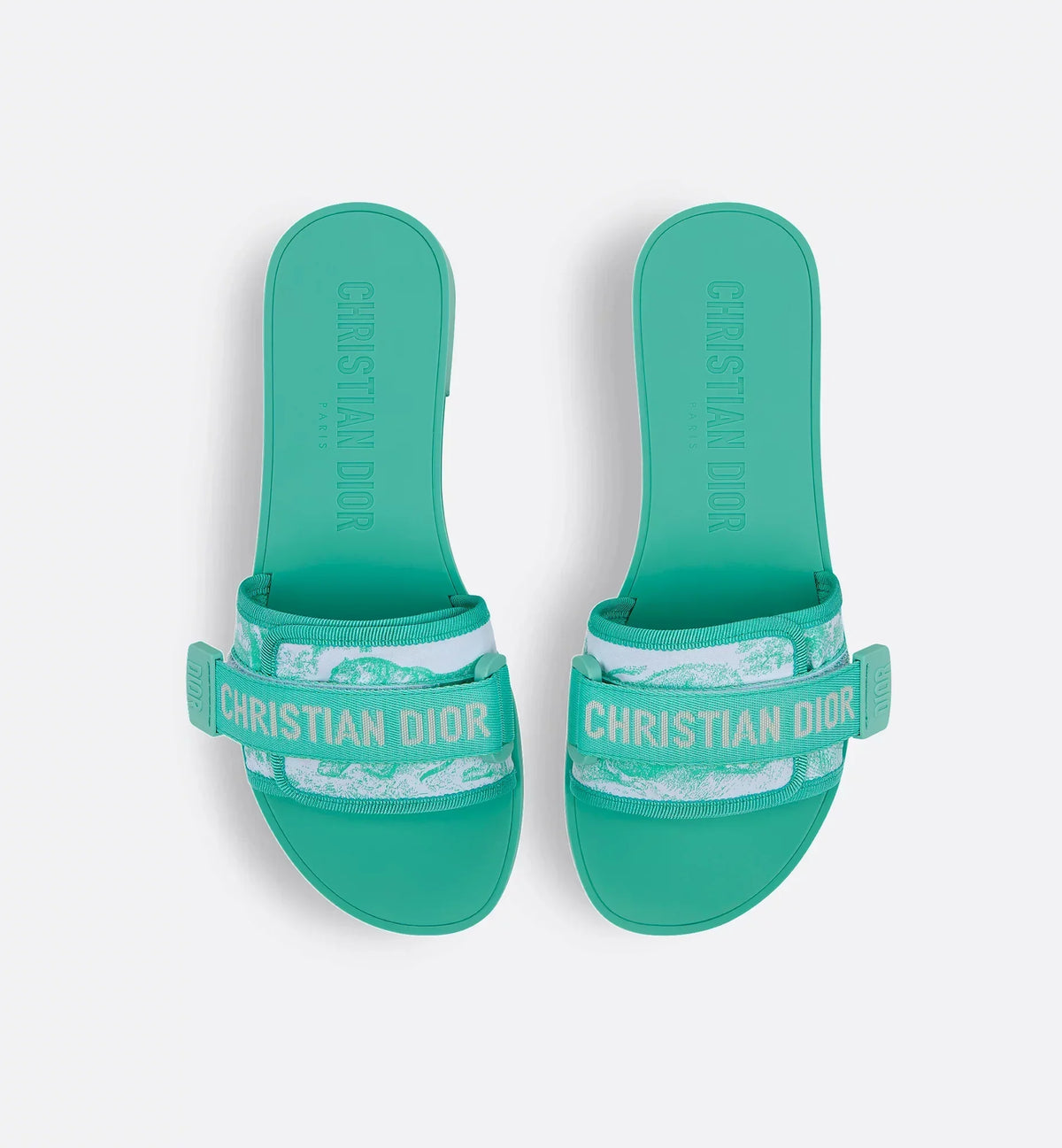 Evolution Aquamarina Slide – the Christian self-fastening strap adorns the technical fabric upper, which – LUX VERSE Luxury Designer Fashion Outlet