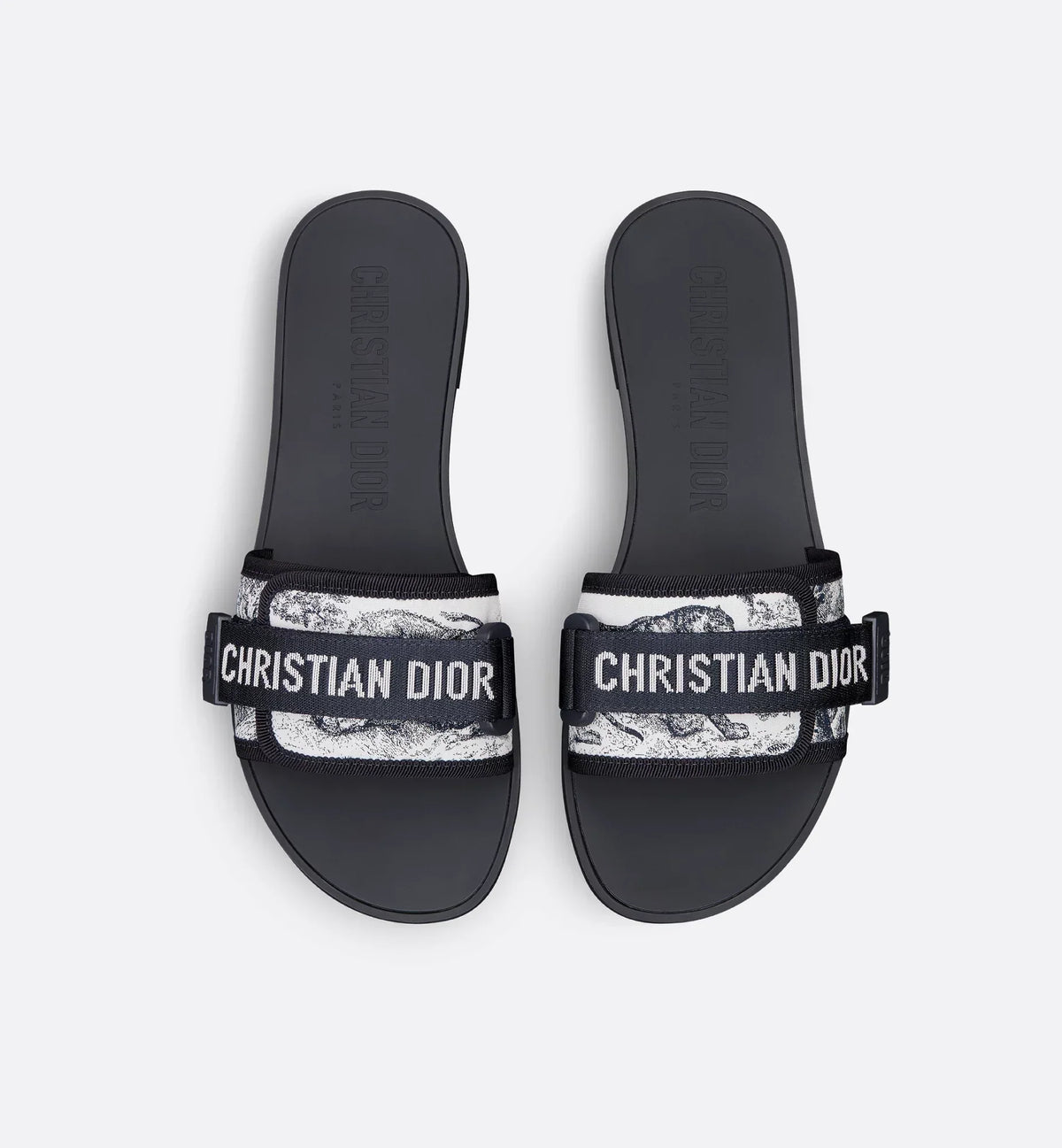 Evolution Staple Slide – the Christian self-fastening strap adorns the technical fabric upper, which – LUX VERSE Luxury Designer Fashion Outlet
