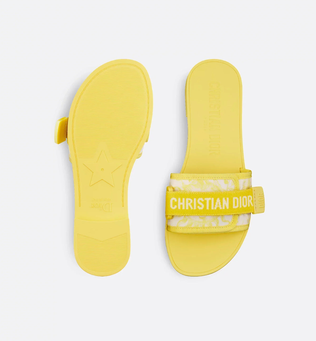 Evolution Soleil Motif Slide – the adjustable self-fastening strap showcases the Christian signature and adorns – LUX VERSE Luxury Designer Fashion Outlet
