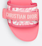 Evolution Slide Soleil Motif – the adjustable self-fastening strap showcases the Christian signature and adorns – LUX VERSE Luxury Designer Fashion Outlet