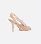 Heeled Slingback Sandal – the refined and elegant style is completed by a two-tone signature on – LUX VERSE Luxury Designer Fashion Outlet