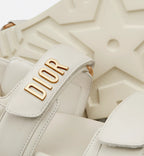 DIORACT Lambskin Sandal – scratch straps further enhanced by a gold-finish metal signature on the upper band – LUX VERSE Luxury Designer Fashion Outlet