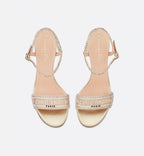 Dway Chic Heel Sandal – completed by a 6.5 cm (2.5) heel, the exceptional shoe is ideal for formal attire – LUX VERSE Luxury Designer Fashion Outlet