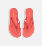 Thong Casual Sandal – the platform silhouette is crafted in coral leather-effect fabric, while the straps – LUX VERSE Luxury Designer Fashion Outlet