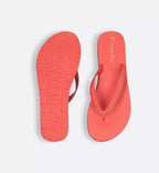 Thong Casual Sandal – the platform silhouette is crafted in coral leather-effect fabric, while the straps – LUX VERSE Luxury Designer Fashion Outlet