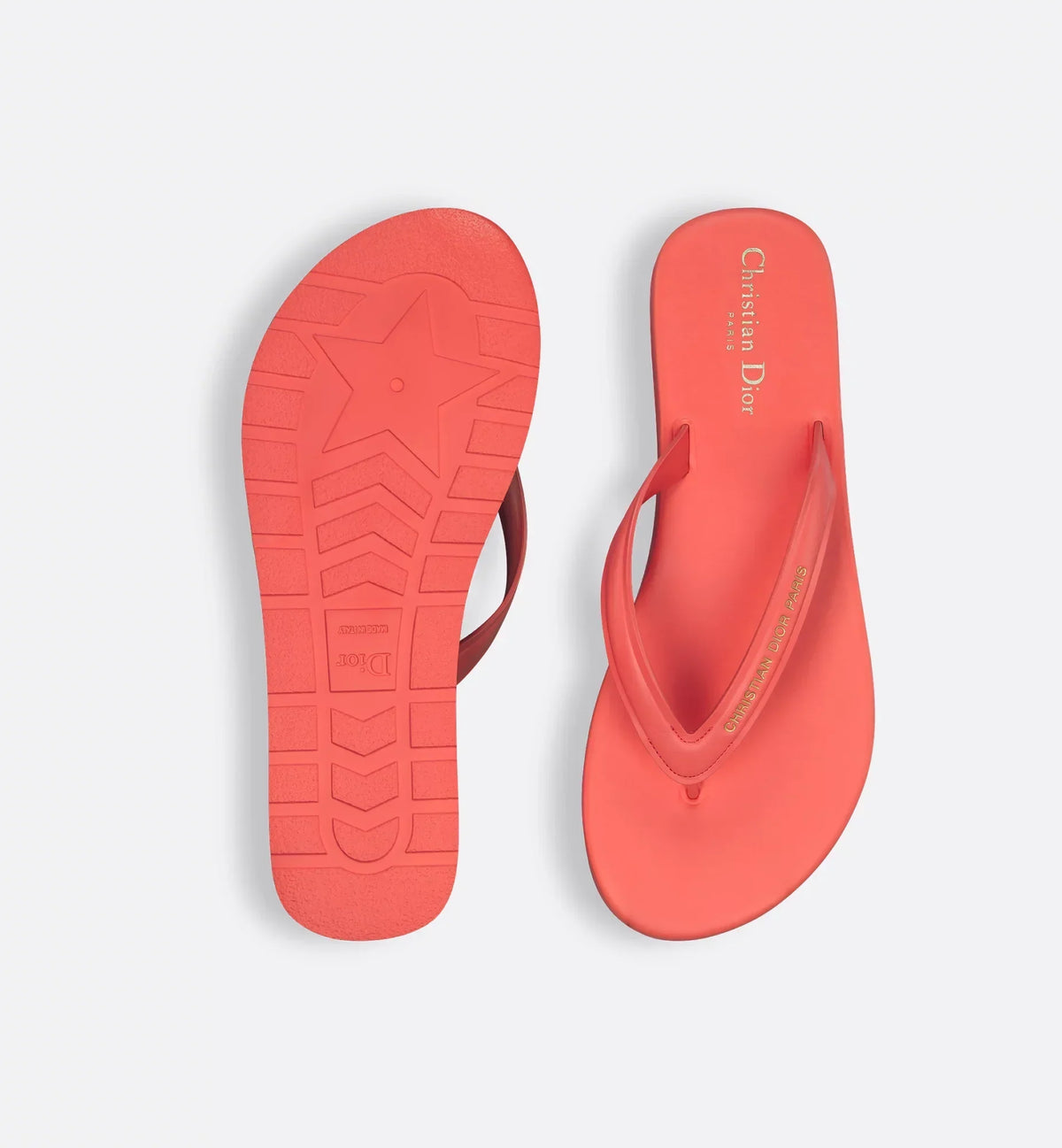 Thong Casual Sandal – the platform silhouette is crafted in coral leather-effect fabric, while the straps – LUX VERSE Luxury Designer Fashion Outlet