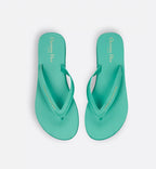 Thong Classy Sandal – the platform silhouette is crafted in aquamarina leather-effect fabric, while – LUX VERSE Luxury Designer Fashion Outlet