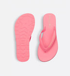 Gold-Tone Thong Sandals – the platform silhouette is crafted in candy pink leather-effect fabric, while – LUX VERSE Luxury Designer Fashion Outlet