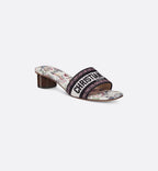 Dway Modern Heeled Slide – the Dway heeled slide is a hallmark and timeless design adorned with the white – LUX VERSE Luxury Designer Fashion Outlet