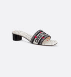 Dway Heeled Slide Adore Motif – part of the capsule, the Dway heeled slide is a hallmark and timeless style – LUX VERSE Luxury Designer Fashion Outlet