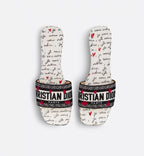 Dway Heeled Slide Adore Motif – the minimalist silhouette will slip on easily to complete a laid-back outfit – LUX VERSE Luxury Designer Fashion Outlet