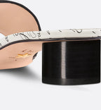 Dway Heeled Slide Adore Motif – the minimalist silhouette will slip on easily to complete a laid-back outfit – LUX VERSE Luxury Designer Fashion Outlet