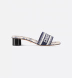 Dway Heeled Embroidered Cotton Slide – completed by a 3.5-cm (1.5) cylindrical heel, the slide will lend a contemporary – LUX VERSE Luxury Designer Fashion Outlet