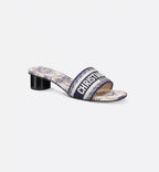 Dway Heeled Embroidered Cotton Slide – the hallmark Dway heeled slide offers a new take on the House icon with the white – LUX VERSE Luxury Designer Fashion Outlet