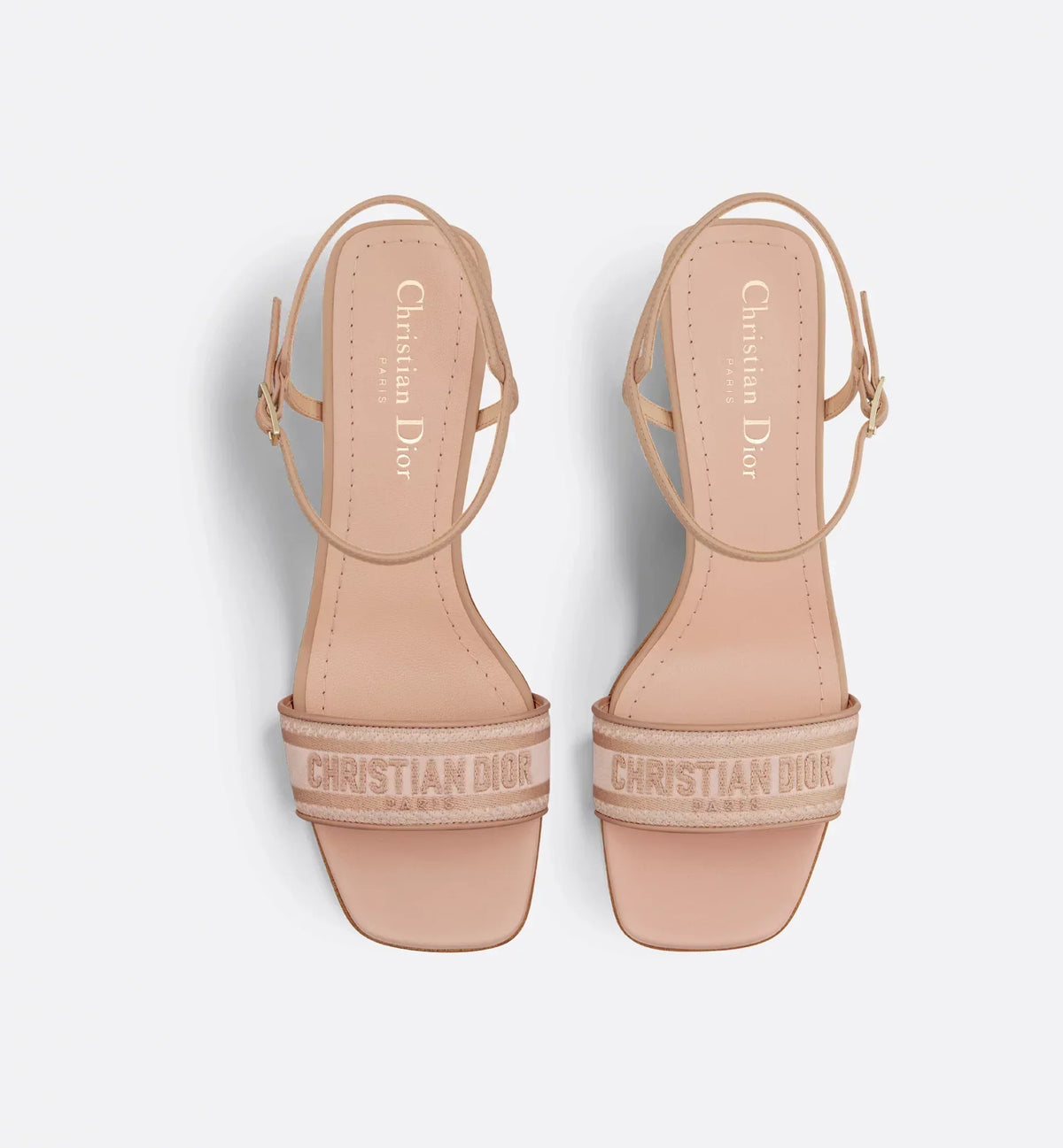 Dway Heeled Satin Sandal – combining embroidered satin with nude lambskin, it is distinguished by straps that – LUX VERSE Luxury Designer Fashion Outlet