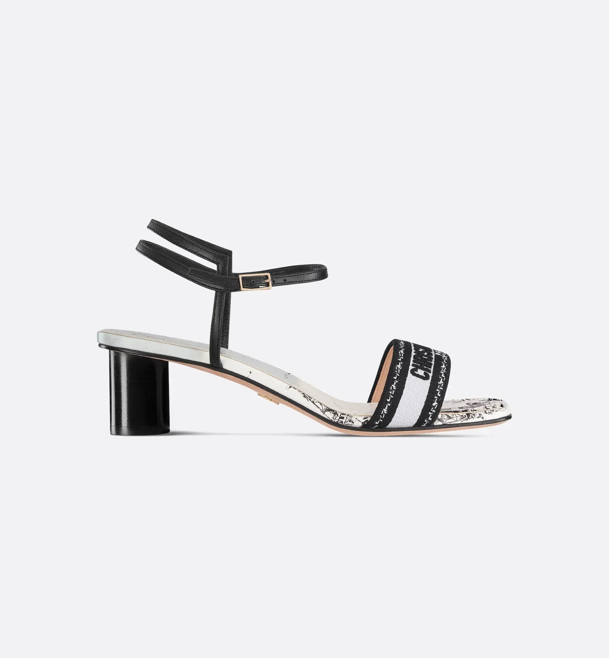 Dway Heeled Sandal Paris Motif – the delicate straps are complemented by the upper embroidered with the Christian – LUX VERSE Luxury Designer Fashion Outlet