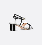 Dway Heeled Sandal Paris Motif – the style features the collection's signature Paris motif in white and black, – LUX VERSE Luxury Designer Fashion Outlet