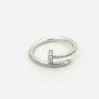 Juste Ring 1.8mm Silver Diamonds – LUX VERSE Luxury Designer Fashion Outlet