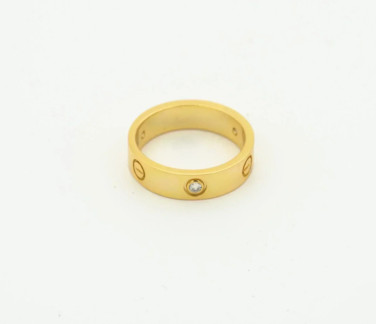 Love Ring 4mm 1 Diamond Gold – LUX VERSE Luxury Designer Fashion Outlet