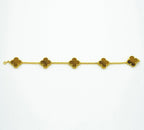 Clover  5 Motifs Tiger Eye Bracelet – LUX VERSE Luxury Designer Fashion Outlet