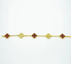 Clover 5 Motifs Carnelian Diamond Bracelet – LUX VERSE Luxury Designer Fashion Outlet