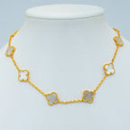 Clover Vintage White Mop Necklace 10 Motifs – LUX VERSE Luxury Designer Fashion Outlet