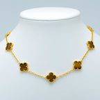 Clover Vintage Tiger Eye Necklace 10 Motifs – LUX VERSE Luxury Designer Fashion Outlet