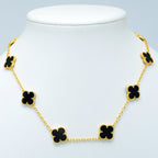 Clover Vintage Onyx  Necklace 10 Motifs – LUX VERSE Luxury Designer Fashion Outlet