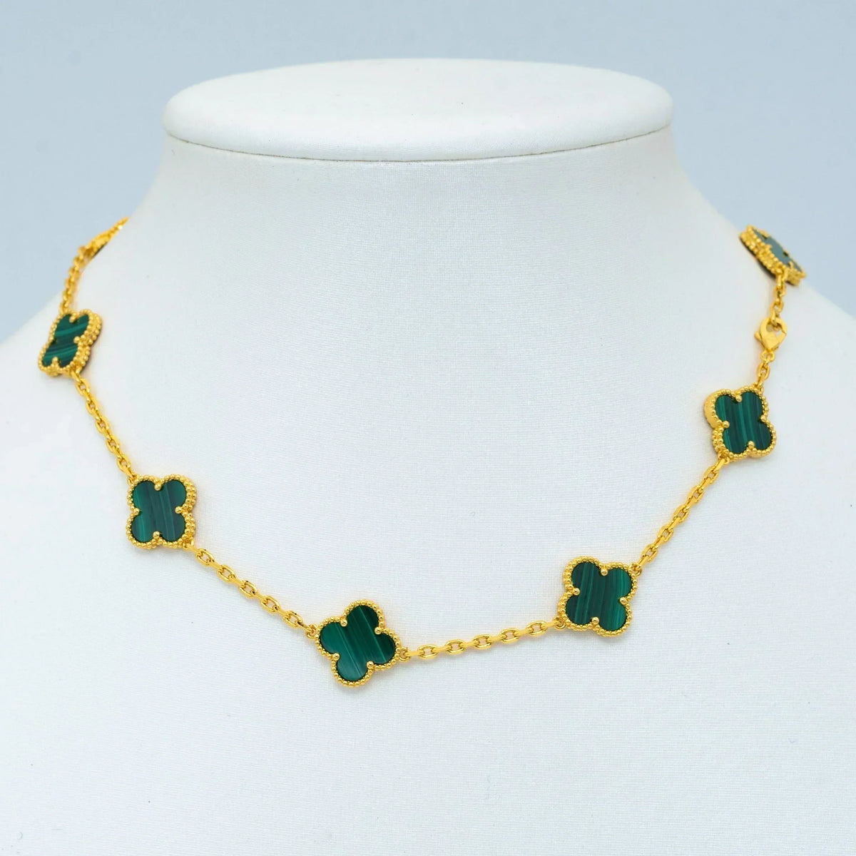 Clover Vintage Malachite Necklace 10 Motifs – LUX VERSE Luxury Designer Fashion Outlet