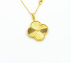 Clover  Large 25mm Laser Necklace Gold – LUX VERSE Luxury Designer Fashion Outlet