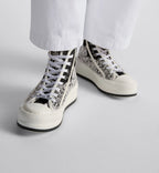 High-Top Platform Sneaker – the style is completed by a comfortable thick sole, tongue and Christian Paris laces – LUX VERSE Luxury Designer Fashion Outlet
